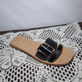 Sandalia color negro mate
