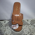 Sandalias color bronce brilante