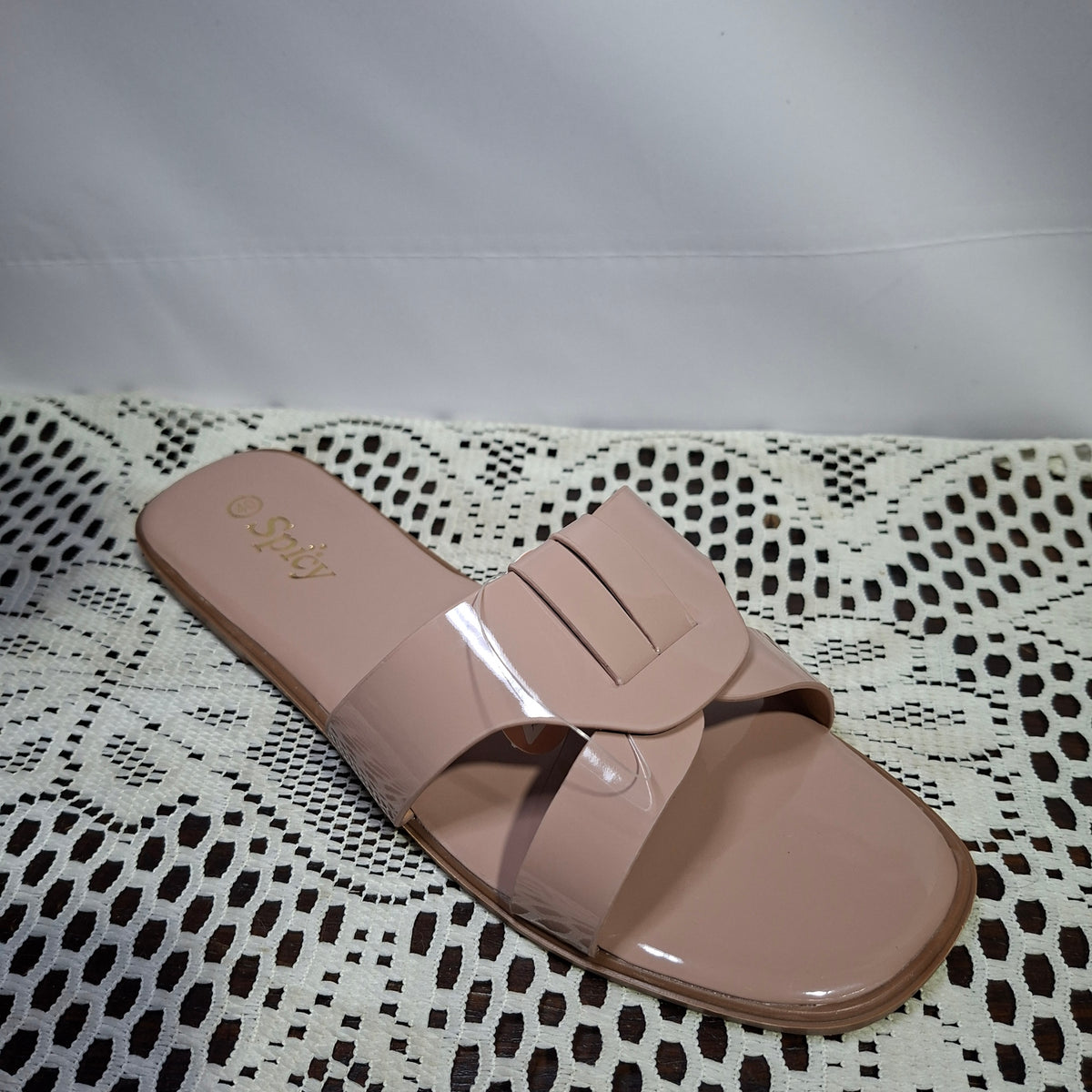 Sandalia Color Oro Rosa