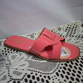 Sandalia brillante fucsia